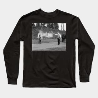 Police Testing Bulletproof Vest, 1923. Vintage Photo Long Sleeve T-Shirt